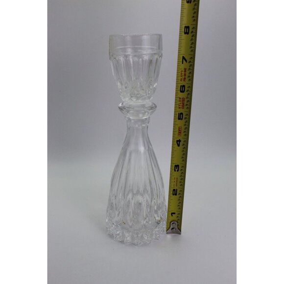 Vintage Crystal Decanter, Czech Mouthwash Dispenser, Dental Gift - Picture 8 of 9